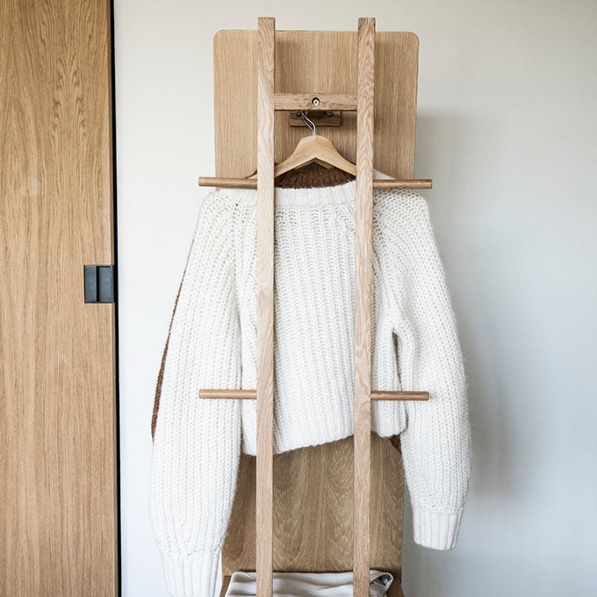 Espejo estante vestidor nórdico de madera