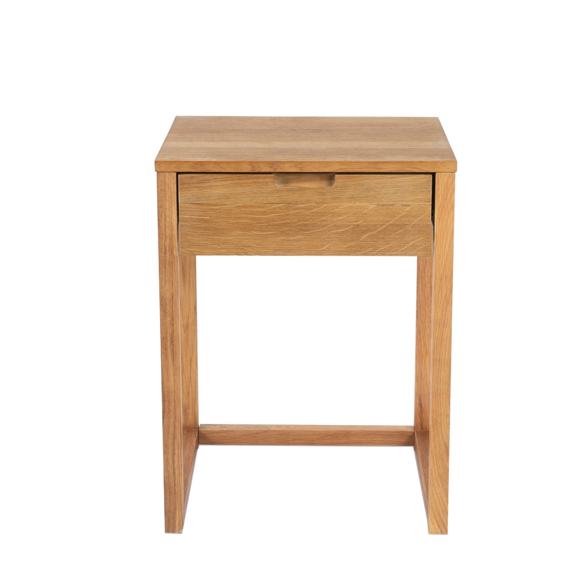 Mesita de noche moderna de madera de roble