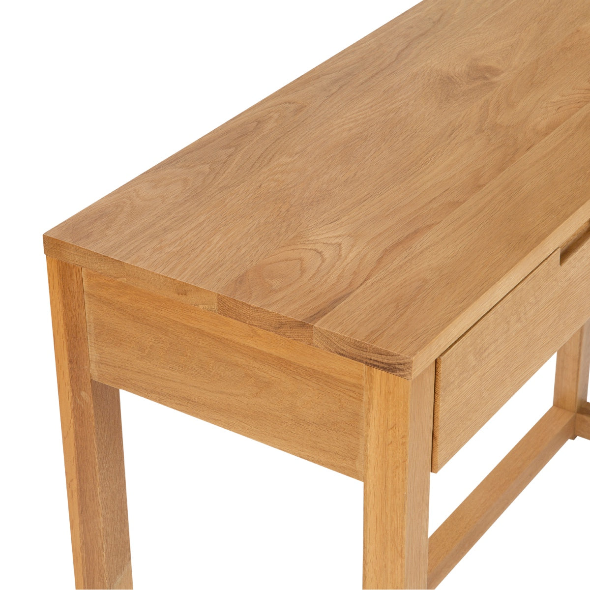 Mesa consola de madera de roble