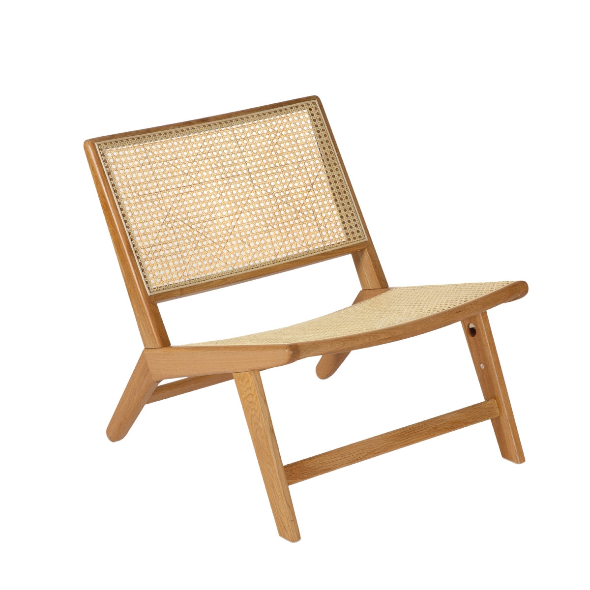 Sillón de salón de madera de roble