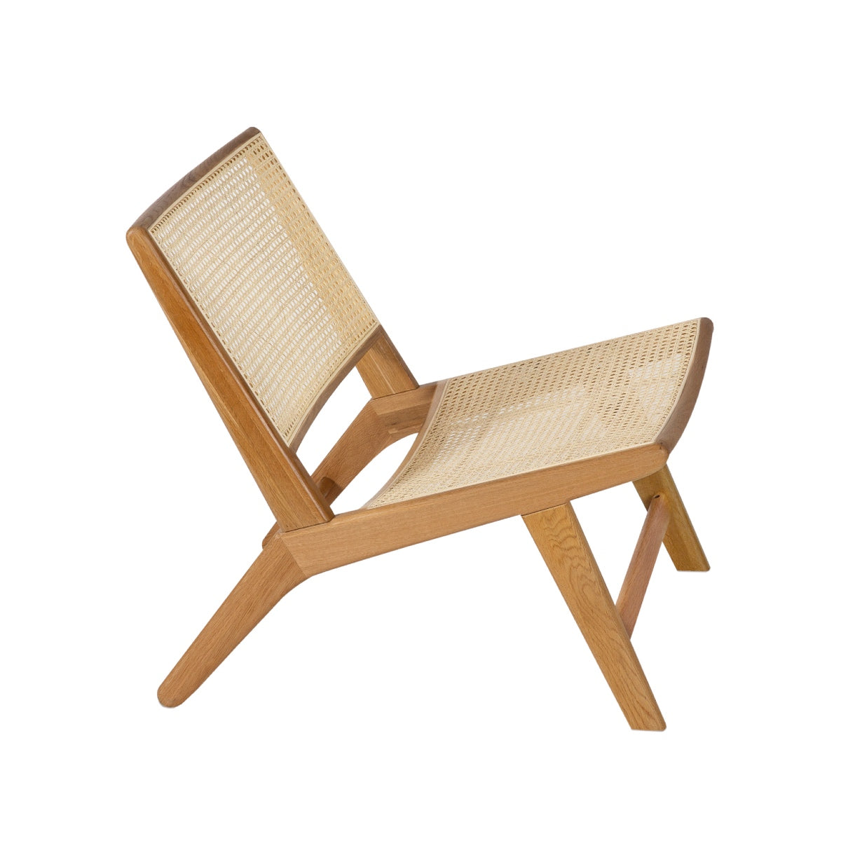 Sillón de salón de madera de roble