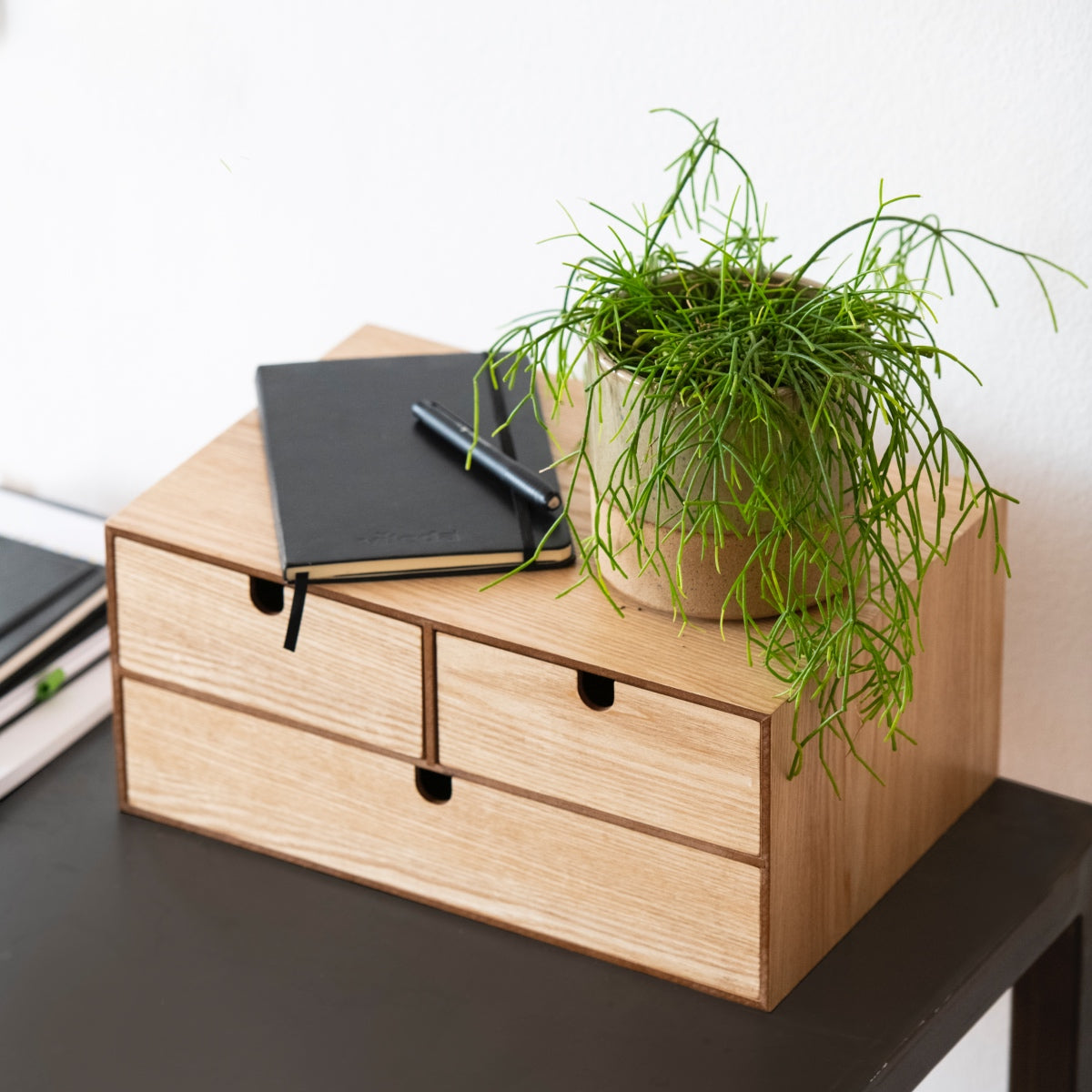 Organizador para el escritorio de madera