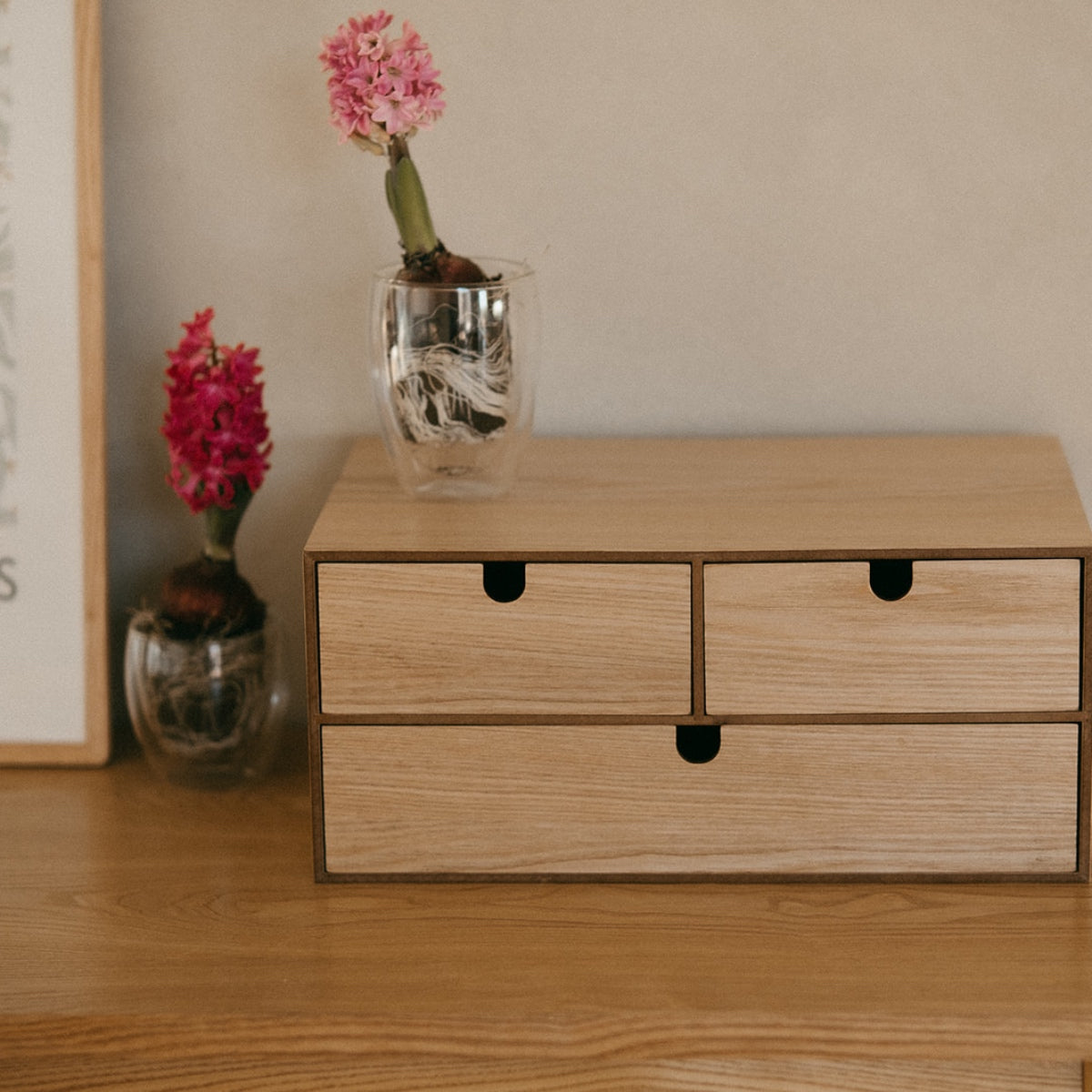 Organizador para el escritorio de madera