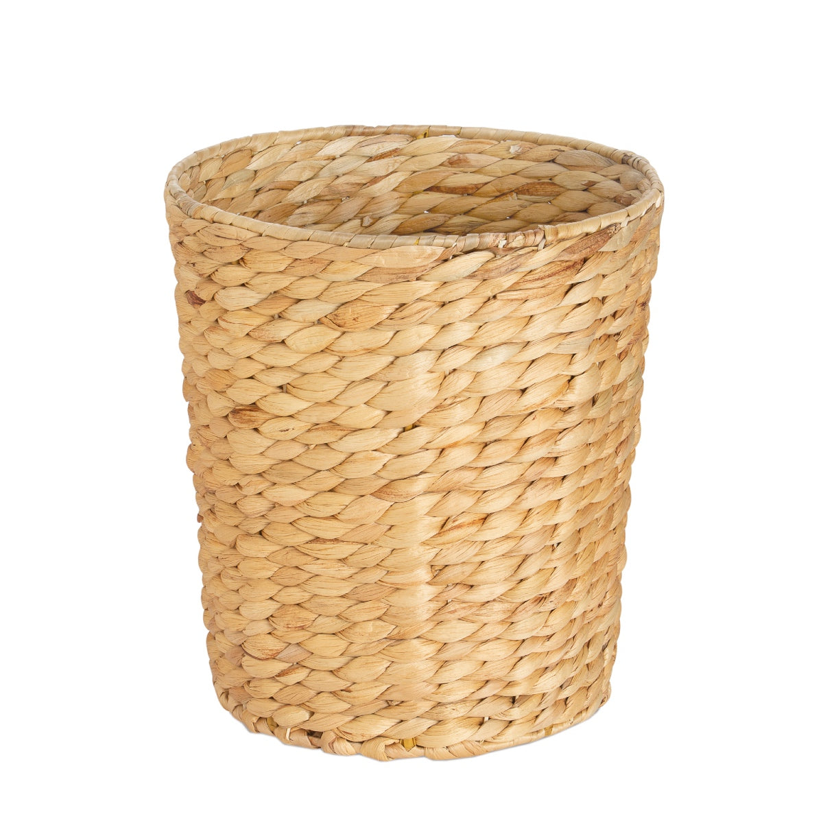 Papelera redonda de fibra natural