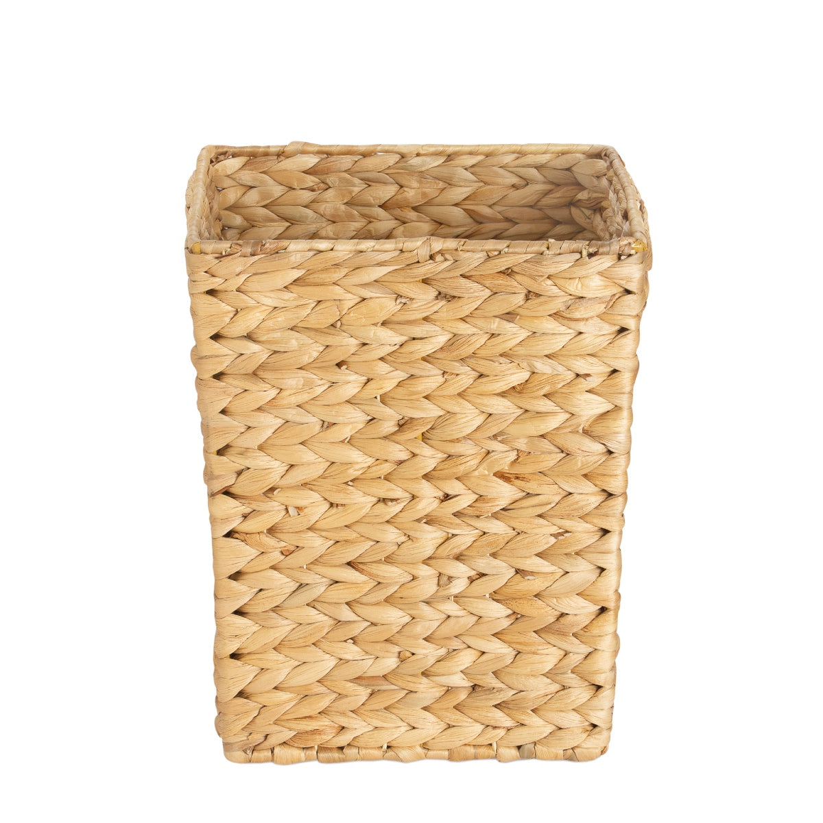 Papelera cuadrada de fibra natural