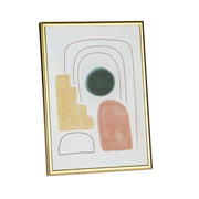 Cuadro abstracto moderno de metal dorado 30X40